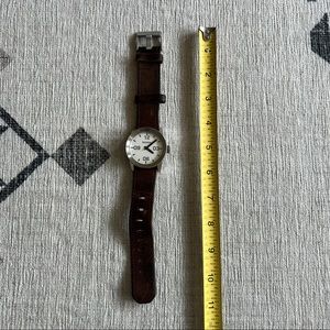 Nixon “The Private” - hotzone edition. Brown leather band. Used.